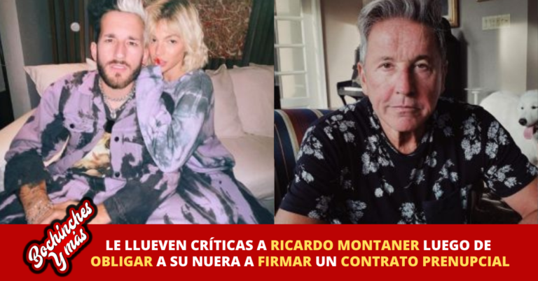 Ricardo Montaner obliga a su nuera